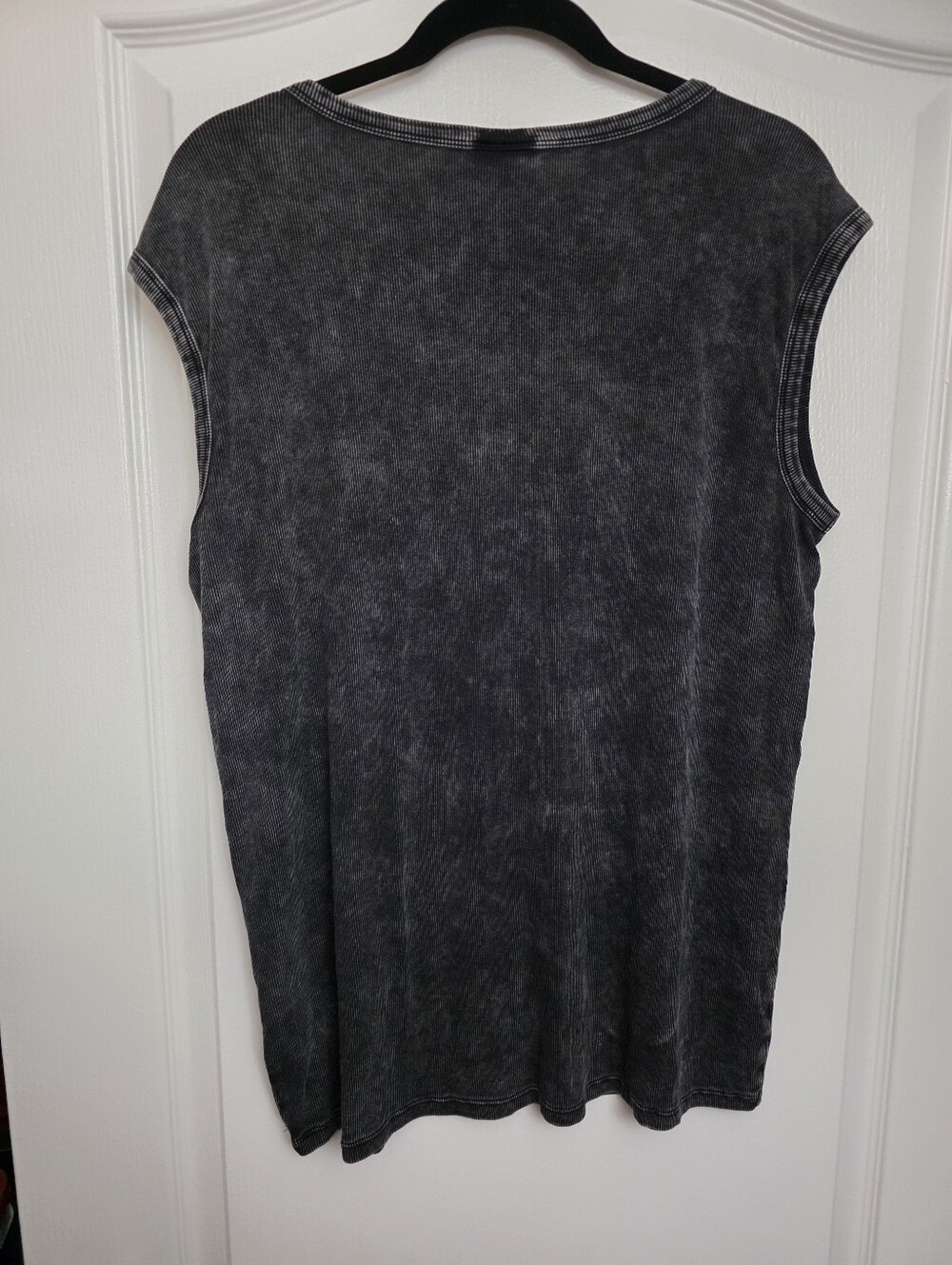 torrid Washed Charcoal Ribbed Muscle Tank - Picture 4 of 5